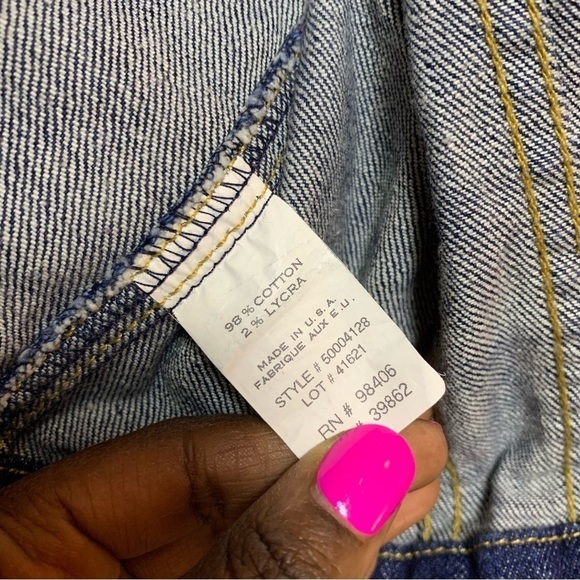 Theory Jacket Womens XS Casey Denim Jean Blue Classiccore Preppy Minimalist Fall - Picture 6 of 7